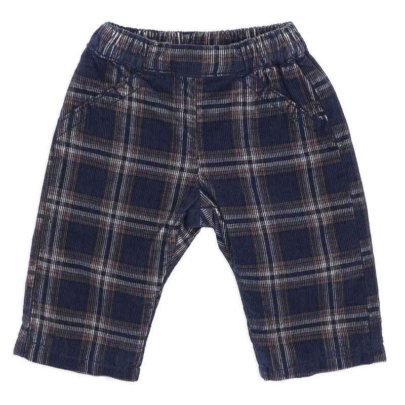 B&eacute;b&eacute; Jake Check Cord Pull On Pants image number 0